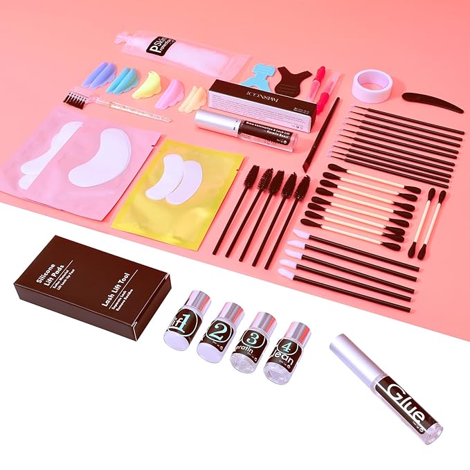 Lash Lift Brow Lamination 2 in 1, Rapid Eyelash and Eyebrow Lifting Kit, DIY Perming Lashes at Home Or Salon Usage Be Eye Voluminous for 6 Weeks about 10 Applications (5ml-Portable Lash & Brow Lift)