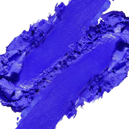 Professional Blue Face Body Paint Stick Makeup, DE’LANCI Cream Blendable Dark Blue Grease Foundation Painting Pen,Zombie Halloween SFX Special Effects Cosplay Costume Makeup, #05 ELF BLUE