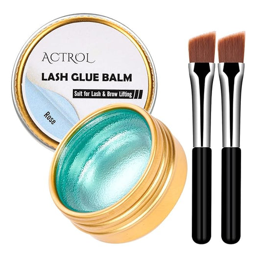 Lash Lift Glue Balm Eyelash Lifting Perm Rose Strong Hold Lash&Brow Perm Glue Balm Brow Adhesive Powerful Sticky Brow Lamination 0.35Oz/10G