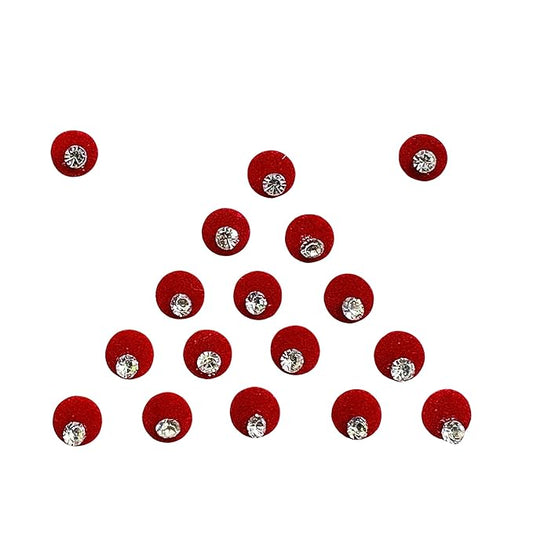 Traditional Bindi Indian Premium Bindi Indian Daily Use Forehead Bindi Round Dot Tattoo Body Art Sticker (Maroon)