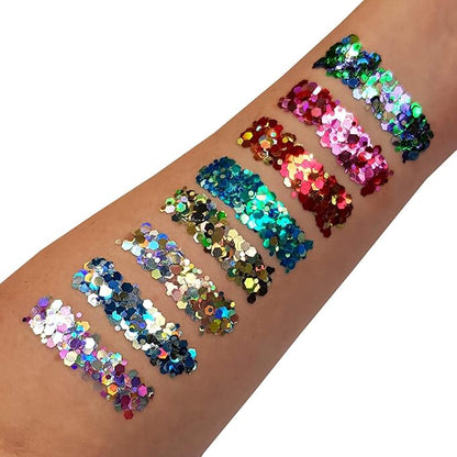 Mystic Chunky Glitter Gel by Moon Glitter - 12ml - Galaxy - Glitter Face Paint
