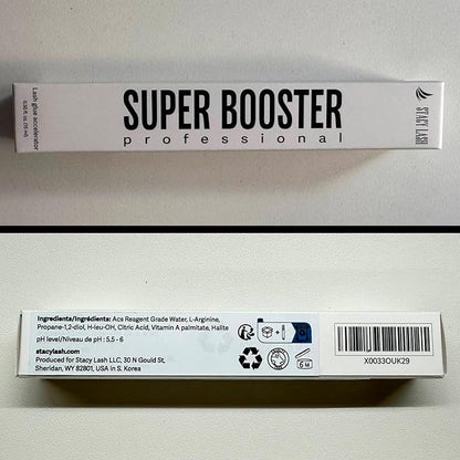 Stacy Lash Super Booster for Eyelash Extensions / 0.50fl. oz. / 15ml / Eyelash Primer/Accelerated Lash Bond/Lash Extension Glue Activator/Professional Use/Lash Tech Supplies/for Low Humidity