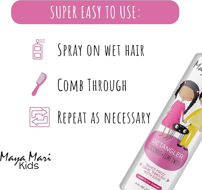 Kids Hair Care Bundle – Sparkle & Shine Glitter Gel & Gentle Detangler Spray | Safe & Fun for All Ages | Sulfate & Paraben-Free | 6 oz & 8 oz