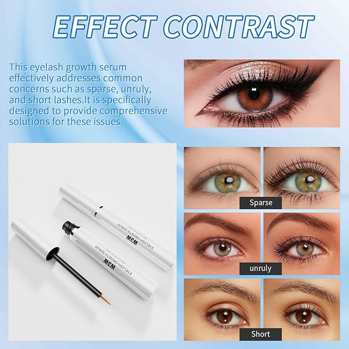 Lash Serum, Eyelash Enhancer Growth Serum, Eyelash Serum, Lash Serum for Eyelash Enhance, Boost Lash Growth Serum, Gentle Formula for Longer, Fuller, and Thicker Lashes, 3ml