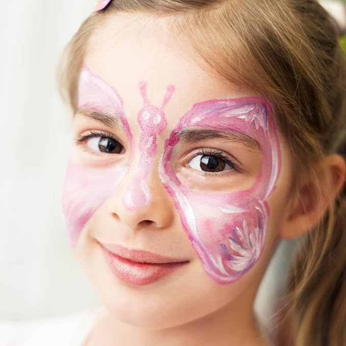 MEICOLY Cream Light Pink Face Body Paint,2.37Oz Large Tube Water Based Full Body Paint,Pastel Pink Pale Pink Face Paint Halloween Stage SFX Special Effect Cosplay Makeup 5.12*2.36*1.26 Inch