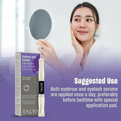 Eyebrow and Eyelash Care Serum Eyelash and Eyebrow Enhancing Serum,Natural Oil blend, Promotes Appearance of Longer, Thicker Eyebrows Eyelashes, special package
