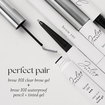 Julep Brow & Lash Duo: Clear Brow 101 Gel + Length Matters Buildable Mascara – Sculpt, Set & Define Brows While Lengthening Lashes for a Natural Everyday Look