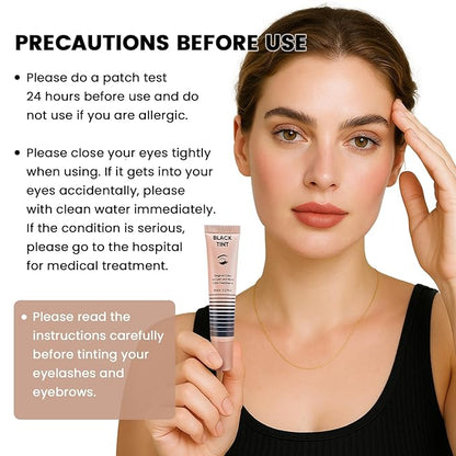 Libeauty Eyelash Black Color Kit Instant Eyebrow Black Hair Colour Kit Voluminous Coloring for Lash and Brow Perfect Partner for Lash Perm/Lift/Lamination Treatment