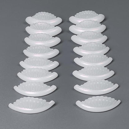 Lash Lift Shields Eyelash Perm Pads Silicone 16Pcs / 8 Sizes Lash Lift Rods Reusable Lifting Pads (White Peal)