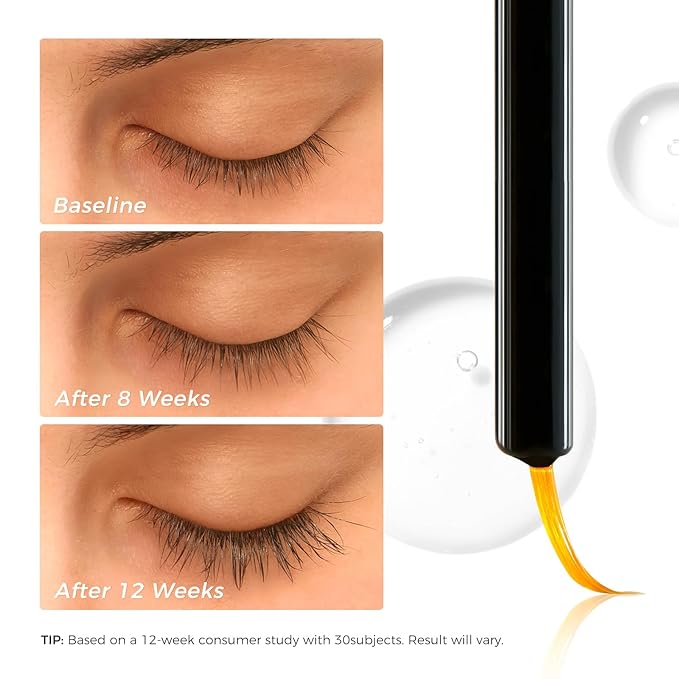 SACE LADY Eyelash Growth Serum for Longer Thicker and Fuller Lashes, Lash & Brow Enhancing Serum with Natural & Gentle Formula No Darken Eyelids, Eyelash Extensions 3ml