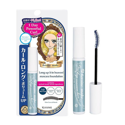 HEROINE MAKE by KISSME Curl Keep Mascara Base 01 Blue Gray, Made in Japan