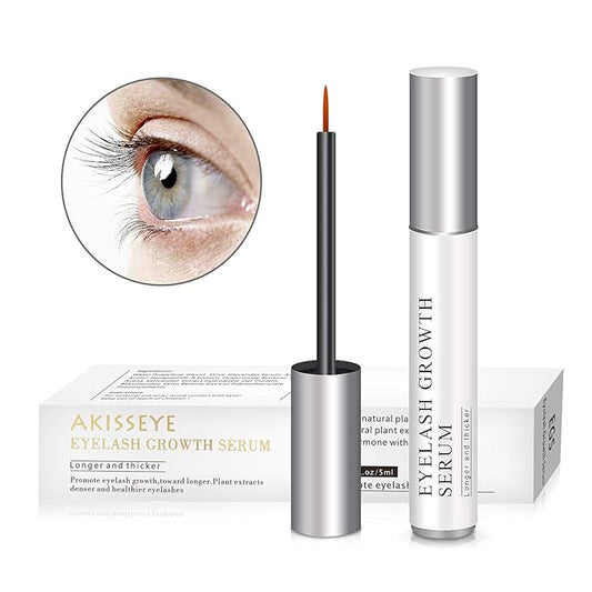 Eyelash Growth Serum, Natural Growth Enhancer Serum for Lash and Brow, Pure Plant Extract Enhancing Serum for Eyelashes and Eyebrows with Applicator, Irritation Free