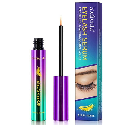 Eyelash Growth Serum, 5ml Lash Growth Serum, Lash Serum for Eyelash Growth Longer & Thicker Lash Enhancing Serum with Natural Formula Vegan & Cruelty-Free