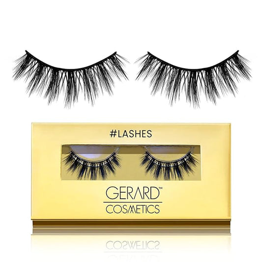 Gerard Cosmetics Realness Eyelashes - Full and Flirty Style - Can Be Worn Up To 15 Plus Times - Perfectly Curled for Use with Glasses - Suitable for Every Occasion - Cruelty-Free - 1 Pair