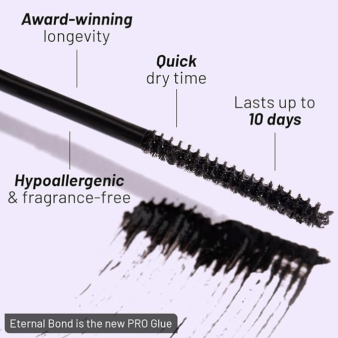 Lilac St - Original Lashes & Pro Black Lash Glue - Soft, Natural Look - Long-Lasting, Lightweight, Reusable - Vegan & Cruelty Free - 12 mm
