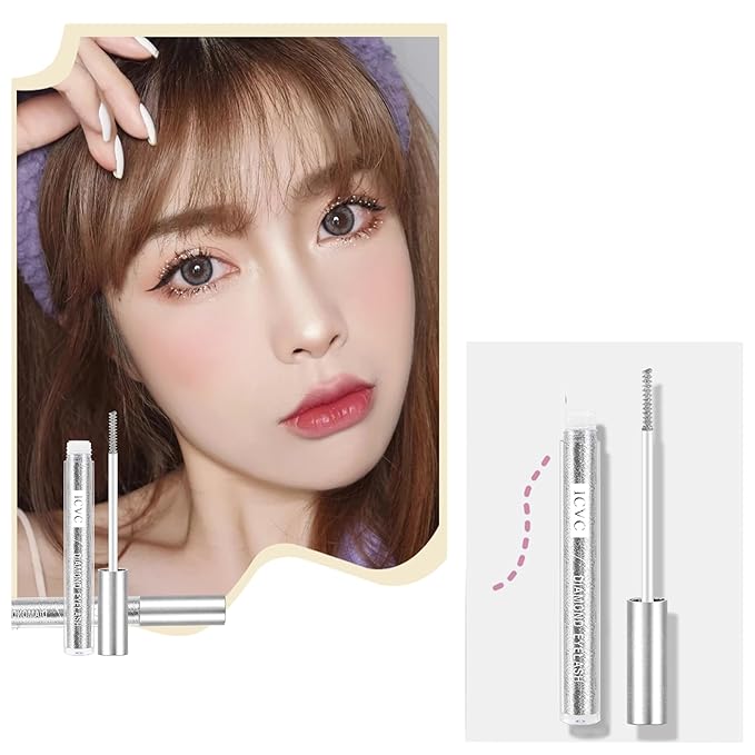 Glitter Mascara for Eyelashes, Womens Waterproof Long Lasting Mascara Smudge-Proof No Clumping Colorful Eyes Makeup for Women Wedding Stage Music Festival.