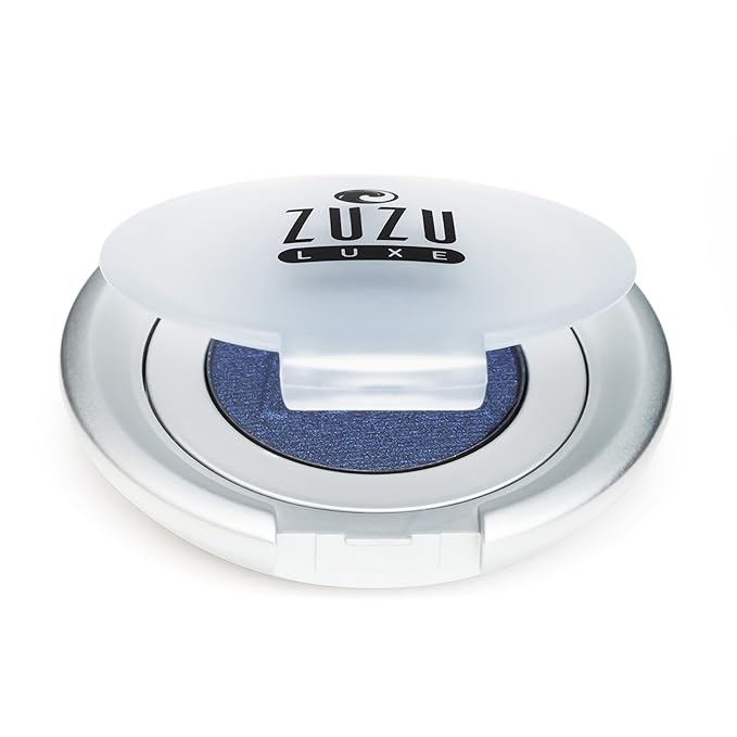 Zuzu Luxe Mineral Eyeshadow (Ice Princess - Cadet Blue/Cool Shimmer), Richly pigmented, velvety smooth formula. Natural, Paraben Free, Vegan, Gluten-free, Cruelty-free, Non GMO, 0.07 oz.