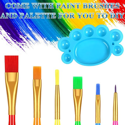 Blacklight Neon Face and Body Paint, 8 Tubes 0.34oz Glow in the Dark Body Paints, Neon Fluorescent Glow in Dark Party Supplies (10ml).…