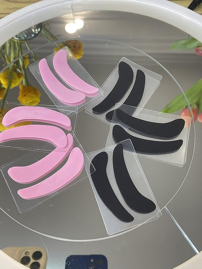 12 Piece Reusable Eye Pad Under Eye Patches Silicone Lash Lift Cover Eyelash Extension Patch Lower Lash Isolation Pads for Sensitive Skin During Eyelash Perm Lamination