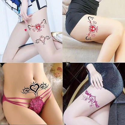types of flowers, sexy temporary tattoo stickers and fake tattoos that look real and last long are suitable for girls, women or adults(20 sheet temporary tattoo stickers,7.5 * 3.6 inches)