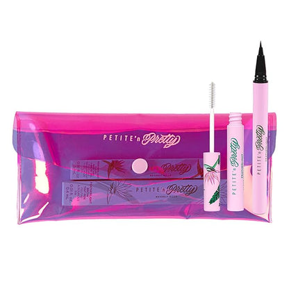 Petite 'n Pretty Best in Brow Makeup Kit - Featherlight Clear Mascara & Brow Gel, Eyebrow Pencil & Makeup Bag for Kids, Tweens and Teens - Natural, Clean, Non-toxic - Made in USA (Light)