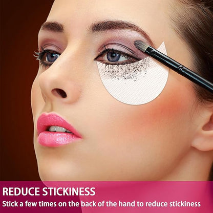 TailaiMei 300 Pcs Eyeshadow Shields, Eyeshadow Stencil for Prevent Makeup Residue, Lint Free Gel Pad for Eyeliner, Eyelash Extensions and Lip Makeup