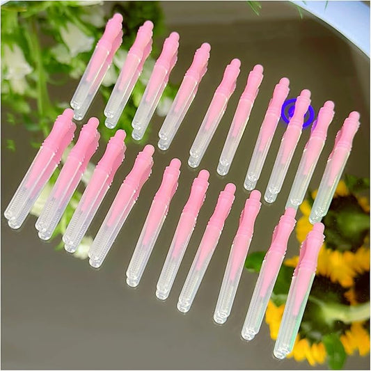 Lash Lift Pads,DIY Eyelash Lift Pads,Eyealsh Perm Rods,Lash Lifting at Home 10 Pcs Eyelash Curler Pads 5 Size SMM1M2L Reusable Soft Silicone Shields (Pink Mini Brush)