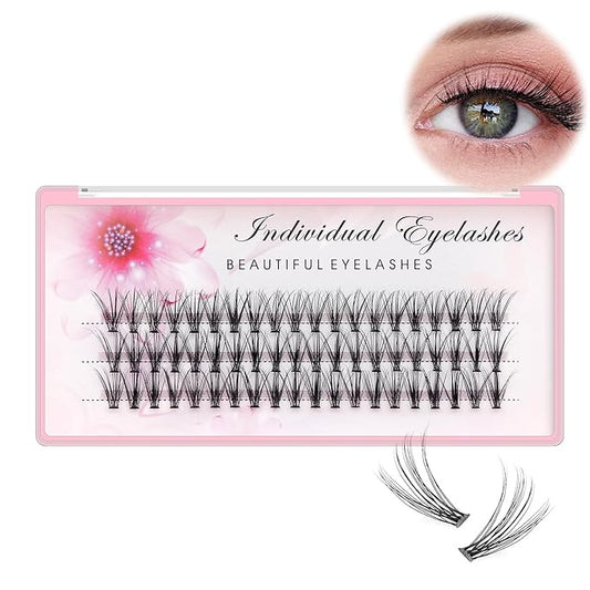 Bodermincer Grafting False Eyelashes 20D Soft 0.07 C Curl Lash Clusters Lash Extension Kit Individual Eyelashes Silk False Eye Lashes Extensions (16mm)