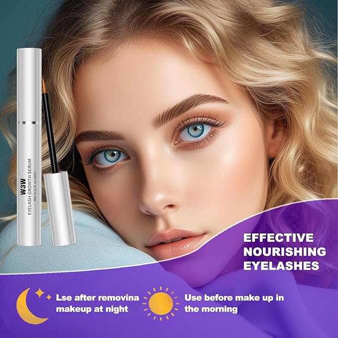 Lash Serum,Eyelash Serum,Eyelash Growth Serum - Rapid Eyelash Growth Serum for tronger, Healthier Lashes & Brows, Vegan & Cruelty-Free (1 PCS)