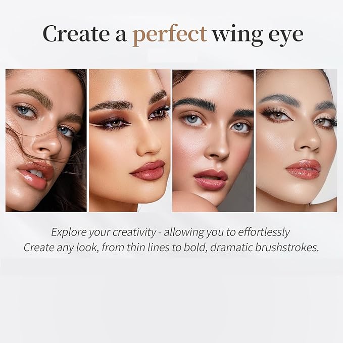 Eyebrow Pencil, Microblading Eyebrow with 4-Fork Tip Magic Brow Tattoo Pencil for Women, Waterproof, Long Lasting Eyebrow Makeup (Grey)