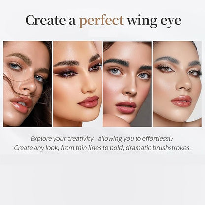 Eyebrow Pencil, Microblading Eyebrow with 4-Fork Tip Magic Brow Tattoo Pencil for Women, Waterproof, Long Lasting Eyebrow Makeup (Grey)