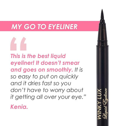 Winky Lux | So Extra Mascara and Liquid Eyeliner Bundle | Lengthening Mascara | Liquid Eyeliner | Black