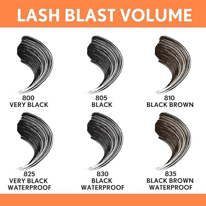 CoverGirl Lash Blast Volume Waterproof Mascara Makeup, Long-Wearing, Smudge-Proof, Cruelty Free, Very Black, 1 Count