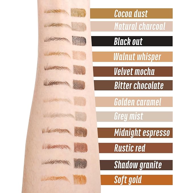 Gray Eyebrow Pencil for Older Women & Light Gray Eyebrow Pencil for Older Women with 4-Prong Precision Tip