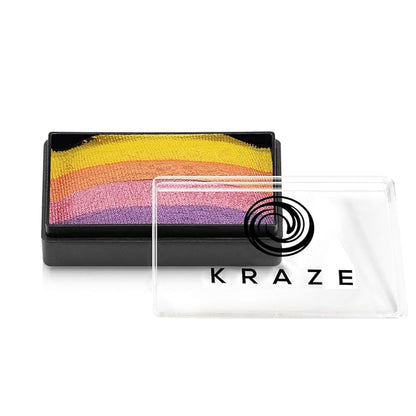 Kraze FX Dome Stroke - Magic (25 gm), Professional 1-Stroke Split Cake, Hypoallergenic, Non-Toxic, Water Activated Face & Body Painting Makeup Supplies for Sensitive Skin, Kid Safe, Adults
