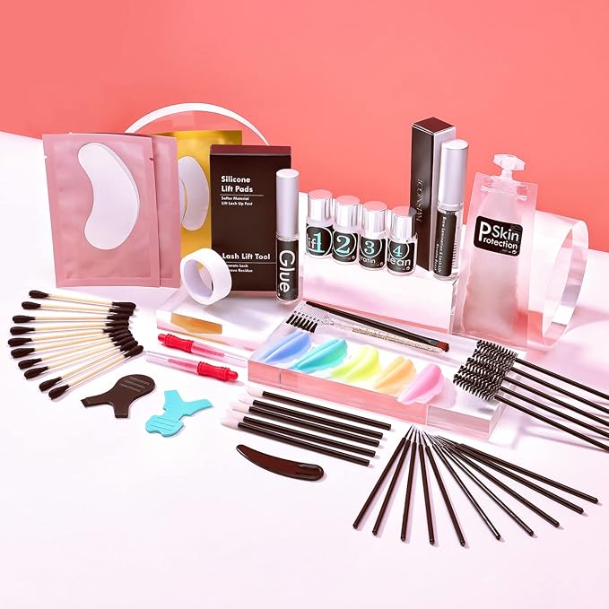 Lash Lift Kit, Lash Lifting and Brow Lamination 2 in 1, DIY Eyelash Perm At Home, Perming Lashes With Strong Glue(lash and eyebrow lift kit)