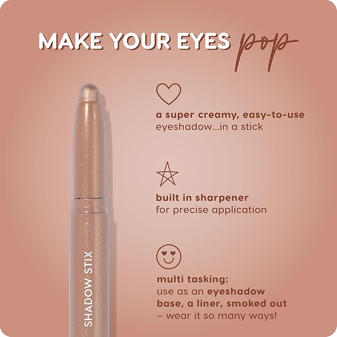ColourPop Shadow Stix Bundle - Cream Eyeshadow Stick with Long-Lasting Color - Socialite & Honey BB (Pack of 2, 0.05 oz each)