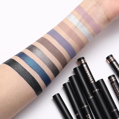 BestLand 8 Pcs Cream Eyeshadow Stick, Highlighter Makeup Stick Set Long-Lasting Waterproof, Crease-proof, Blendable Eye Shadow Applicator Sticks Eyeliner Pen Eye Makeup (Color Set C)