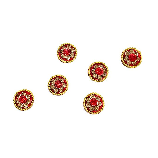 Bridal Bindis for Women – Diamond Design Maroon Color Bindis for All Occasions, Perfect for Prosperous Festivals and Special Celebrations (Design 2)