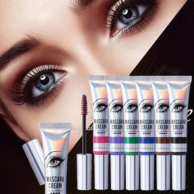 6 Colors Mascara Set, Colorful Mascara Waterproof Long-lasting Volumising Lengthening Curling, Create 3D Charming Eye Makeup, Brilliant Halloween/Christmas Gift Set for Women Teenage Girls#1