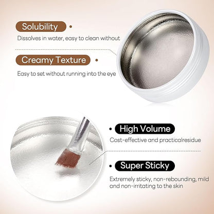 Lash Lift Glue Balm Eyelash Copra Lifting Perm Strong Hold Lash&Brow Perm Glue Balm Brow Adhesive Powerful Sticky Brow Lamination 0.71Oz/20G