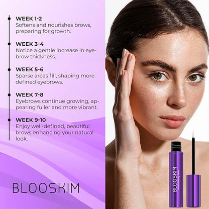Eyebrow Growth Serum for Women & Men – Natural Brow Enhancing Serum to Grow Thicker, Fuller Brows Fast – Nourishing Eyebrow Hair Growth - 0.17 fl oz