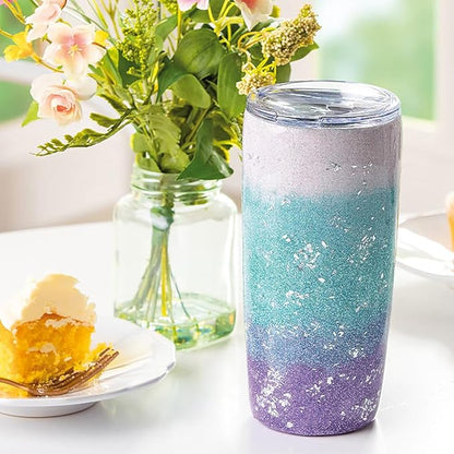 Pack of 45 Colors Iridescent Fine Glitter,Licool Extra Fine Holographic Glitter for Epoxy Resin DIY Craft,Nail Art,Body Hair Face Make up Powder,Slime Candle Tumbler Making Metalic