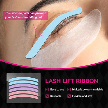 Lash Lift Glue Balm Kit, Eyelash Lift Glue Adhesive & Lash Lift Rods with Brush for Lash Lift & Brow Lamination, Strong Viscosity & Water Solubility for Eyelash Perm Kit, 0.35Oz/10G