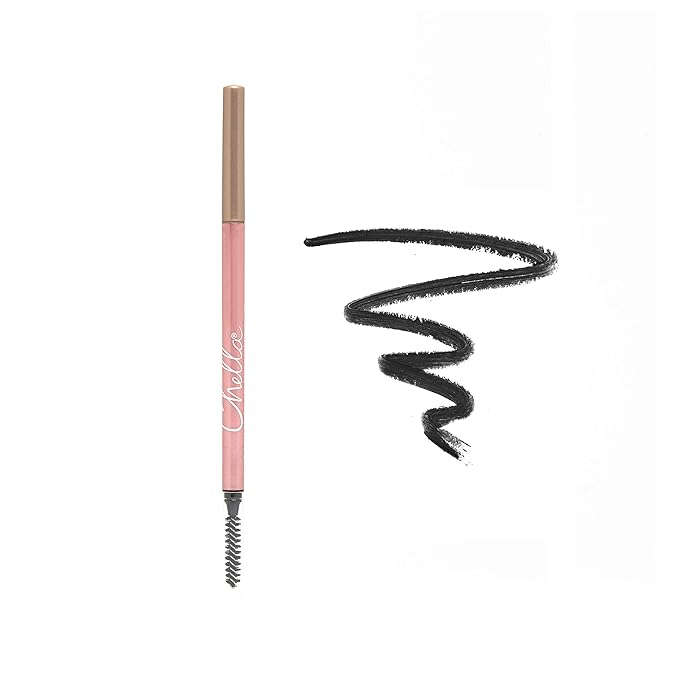 Chella Good Drama Vegan Mascara and Eyebrow Pencil Bundle, Elegant Ebony