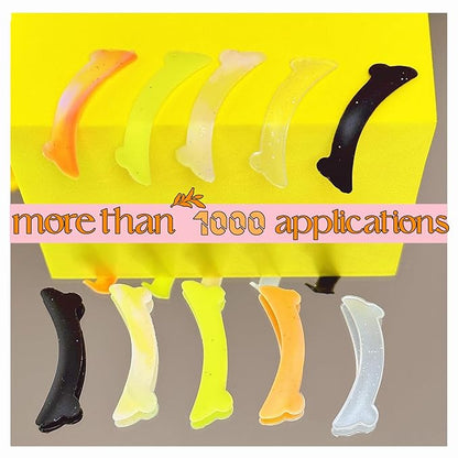 Lash Lift Ribbons Eyelash Lifting Shields Mate Mini Lami Lamination Roller Tool Soft Silicone Perm Rod Ribbon Gel Eyelash Perming Covers Mini Lash Tape String (Colorful Lash Lift Shield Partner)