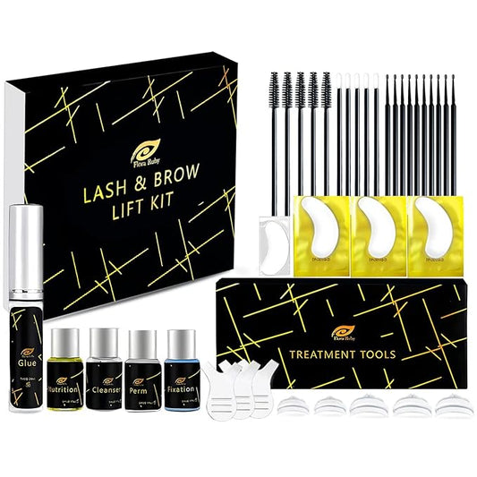 Lash Lift Kit - Professional Eyelash Lift & Perm Kit for Salon-Quality Curls, Long-Lasting Lash Lift & Perm at Home, Gentle DIY Lash Kit with Lash Perm Solutions