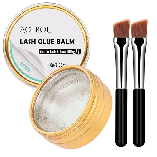 Lash Lift Glue Balm Eyelash Lifting Perm Jasmine Strong Hold Lash&Brow Perm Glue Balm Eyebrow Glue Adhesive Powerful Sticky Brow Lamination 0.35Oz/10G
