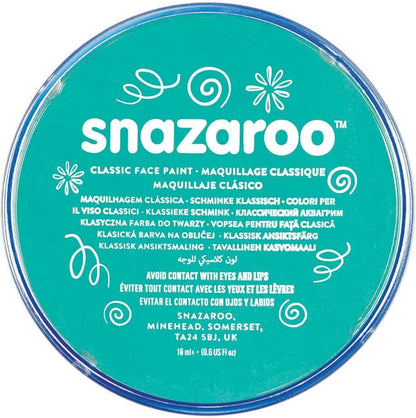 Snazaroo Classic Face and Body Paint, 18.8g (0.66-oz) Pot, Sea Blue