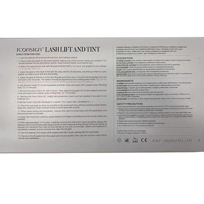 Professional Lash Lift and Brow Lamination Kit - 4 in 1 Eyelash Perm and Eyebrow Curling Set, Coffee - Suitable for Salon and Home Use